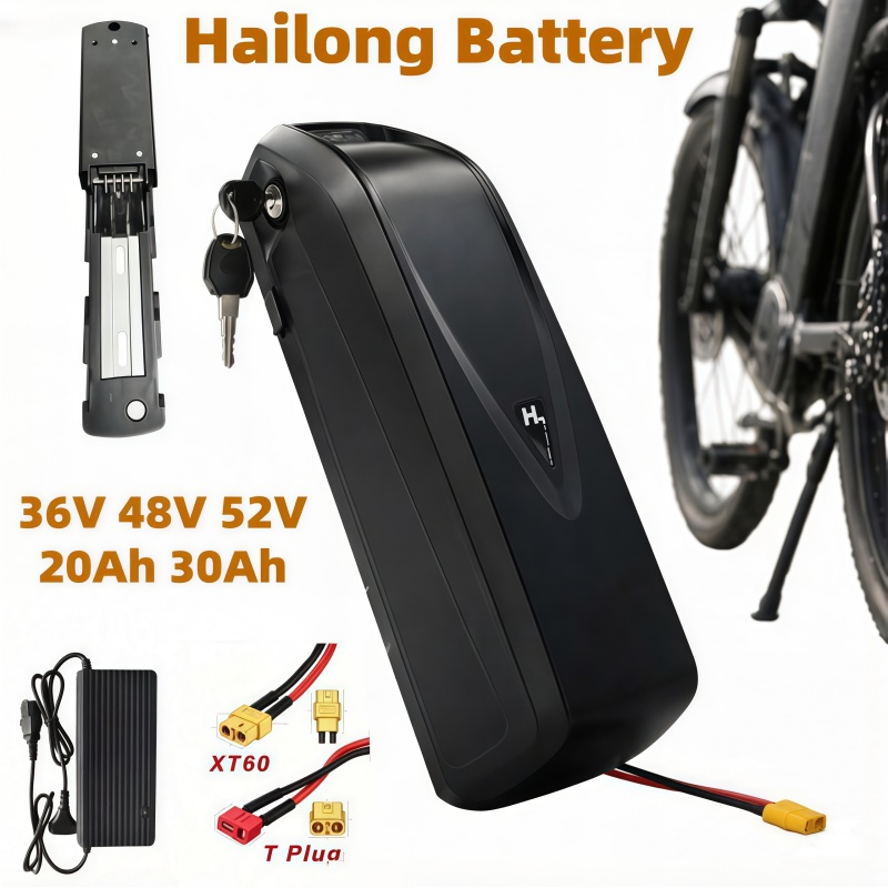 Ebike Battery 48V 20Ah Hailong - Baterai Ebike Multi-Ukuran Model Hailong, 36V