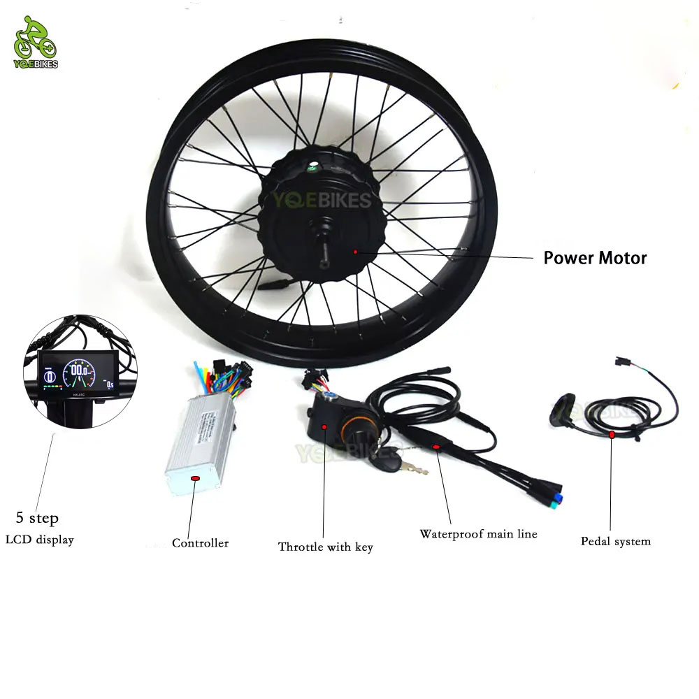 Fat Tire Ebike Conversion Kit 2000W - 20 Inci 4.0 Aksesori Ebike Perakitan