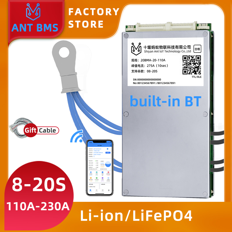 Smart Bms 72V 20S 150A Bluetooth - ANT Smart Balance BMS 8S-20S dengan