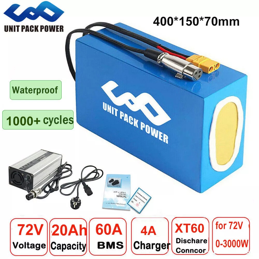 Electric Bicycle Battery 72V 30Ah - Paket Baterai Sepeda Listrik 72V 40AH,