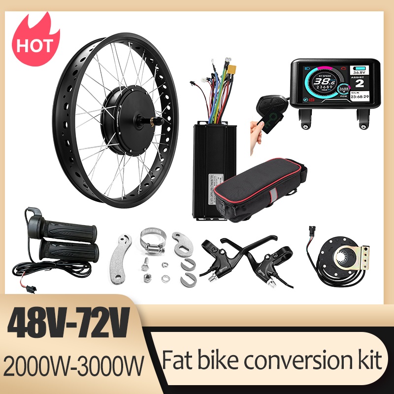 Kit Konversi Motor Sepeda Salj - Fat Tire Ebike Conversion Kit 2000W ulasan dan harga