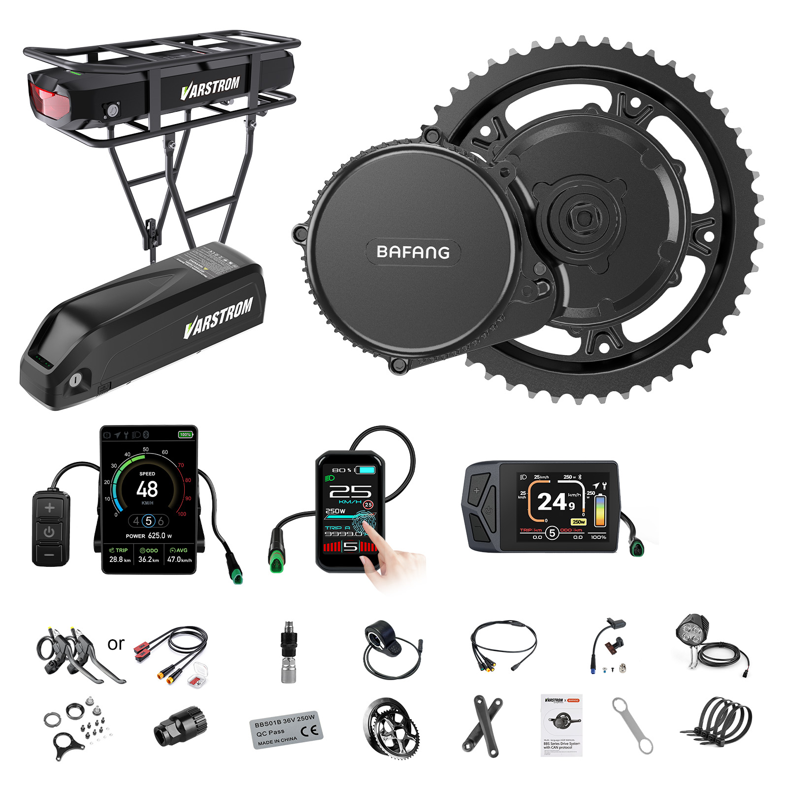 [Pengiriman AS] Kit Motor Bafa - Bafang Bbs02B 48V 750W Mid Drive Kit ulasan dan harga